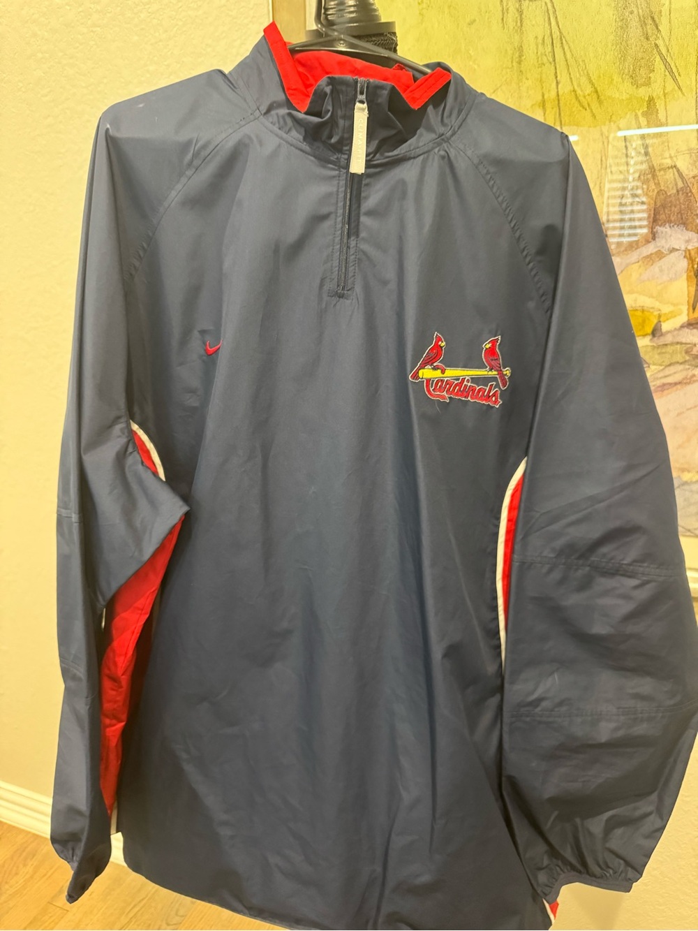 Nike Navy and Red St. Louis Cardinals Lightweight Pullover